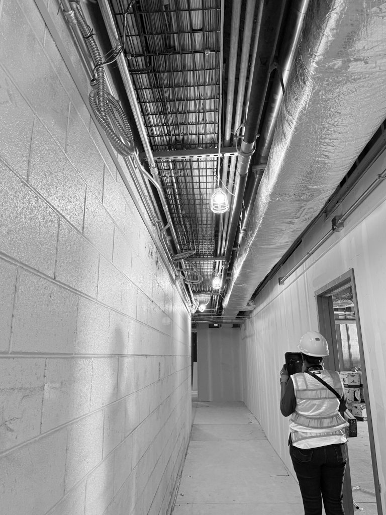 Owner's Representative documenting construction progress